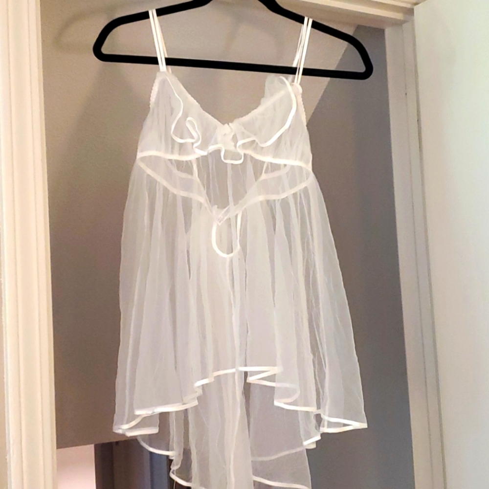 NEW, bridal babydoll and thong set from VS